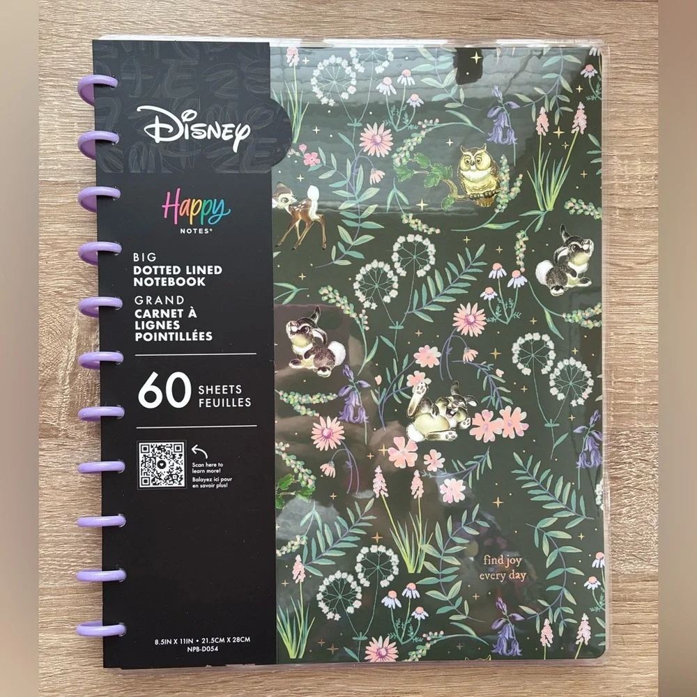 Happy Planner Bambi Big Dotted Lined Notebook - 60 Sheets - Disney 🦌✨🦌✨🦌 - Picture 10 of 11
